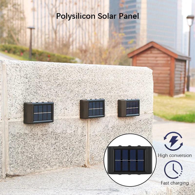 6LED Solar Lights Outdoor Atmosphere Wall Lamp Decor