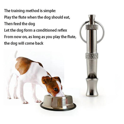 Stainless Steel Dog Whistle To Stop Barking Control Training