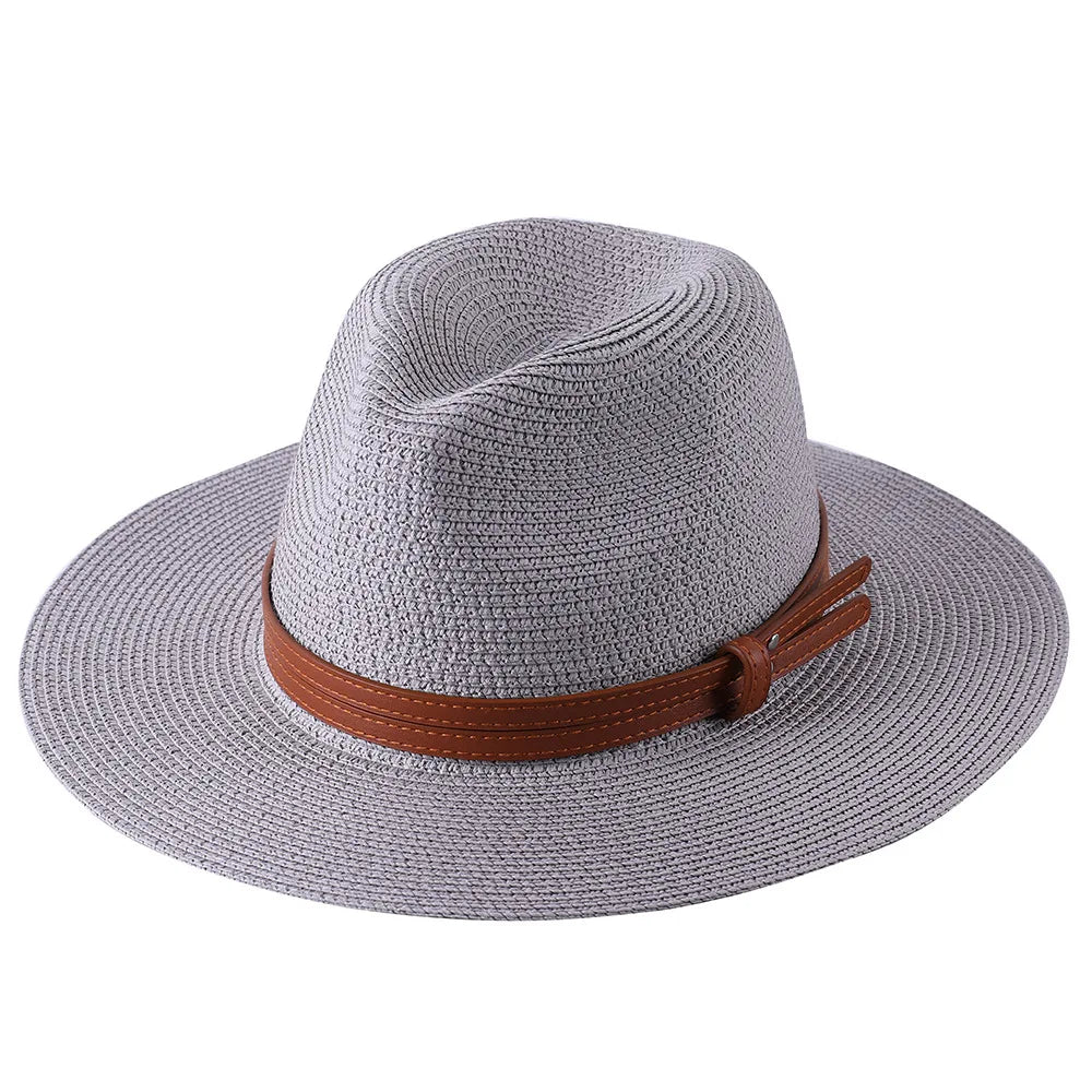 56-58-59-60CM New Natural Panama Soft Shaped Straw Hat