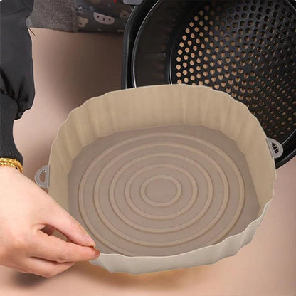 Reusable Air Fryer Silicone Pot Baking Tray Kitchen Tool