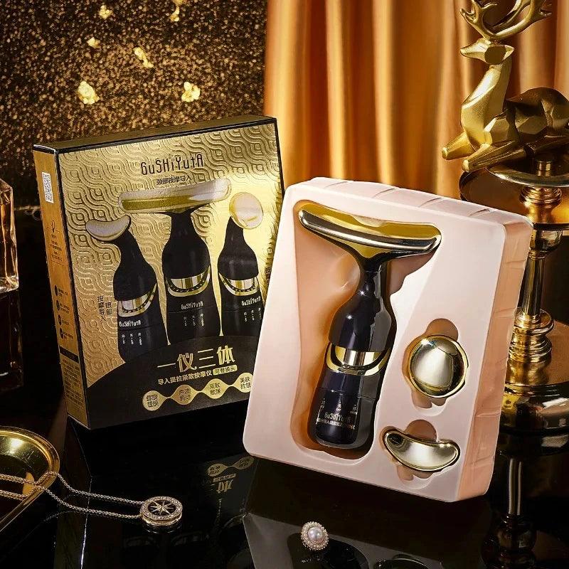 Face Slimmer EMS Beauty Instrument Skin 3 In 1 Anti Aging Massager