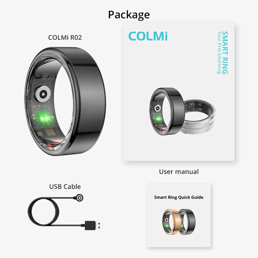COLMI R02 Smart Ring Titanium Steel Health Monitoring Waterproof