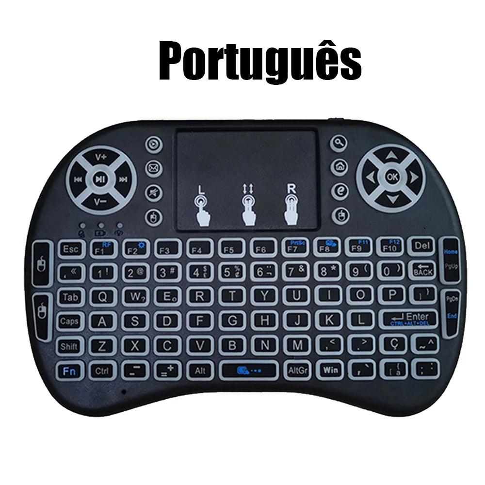 I8 Mini Wireless Keyboard 7 Color Backlit Air Mouse Remote
