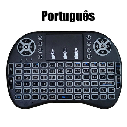 I8 Mini Wireless Keyboard 7 Color Backlit Air Mouse Remote