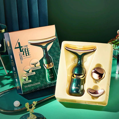 Face Slimmer EMS Beauty Instrument Skin 3 In 1 Anti Aging Massager