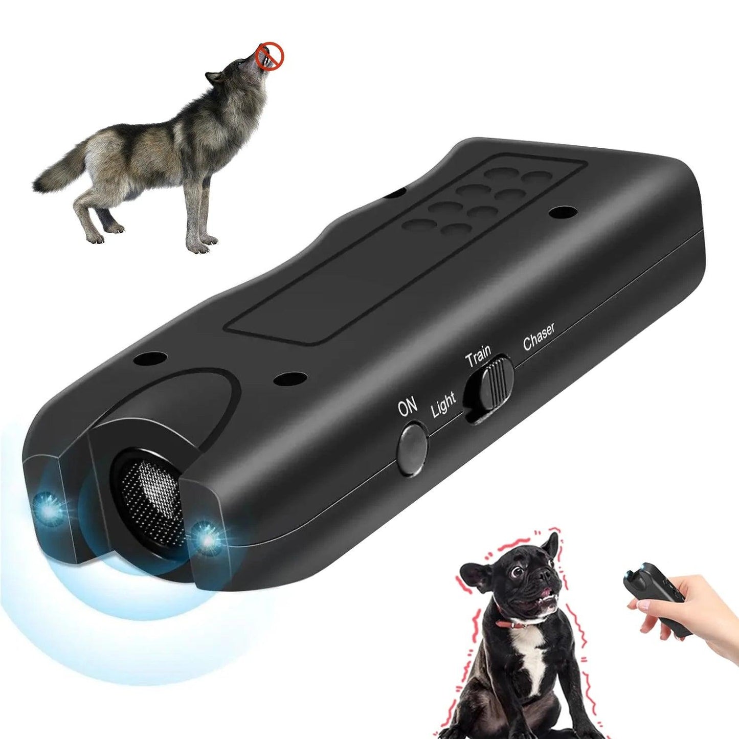 Dog Repeller Portable Ultrasonic Deterrent Handheld Trainer
