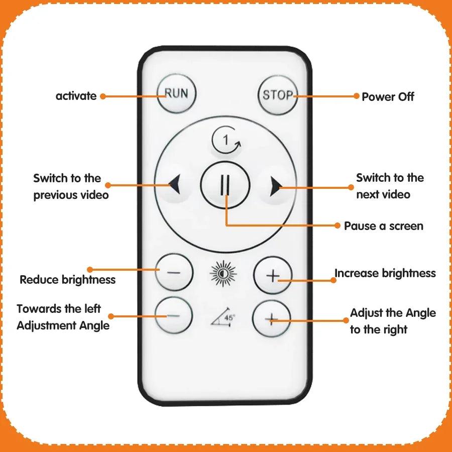 42cm 3D Holographic Fan Wifi Remote Custom DIY Video LOGO