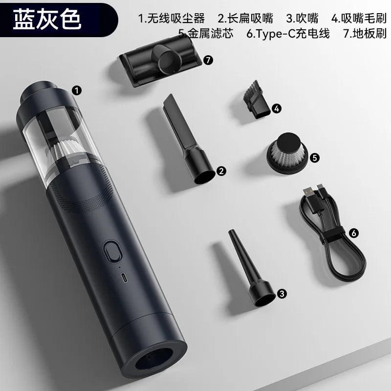 Xiaomi Portable Car Vacuum Cleaner Handheld Brushless Vacuum Cleaner Wireless Dust Collector Suction Blowing Pet Hair Suction - WildlifeStyle
