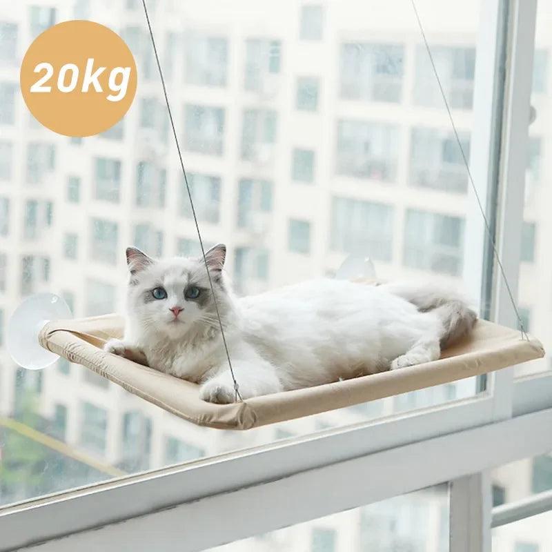 20KG Pet Cat Hammock Bed Sunny Window Seat Mount Kitten Frame