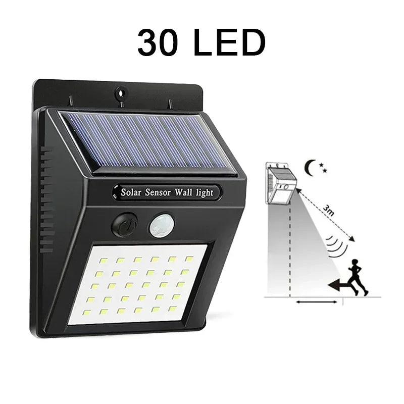 30 LED Solar Light PIR Motion Sensor Wall Light Outdoor Lamp
