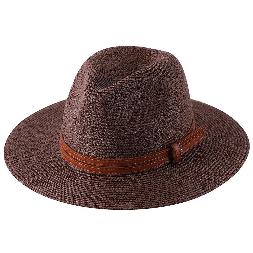 56-58-59-60CM New Natural Panama Soft Shaped Straw Hat