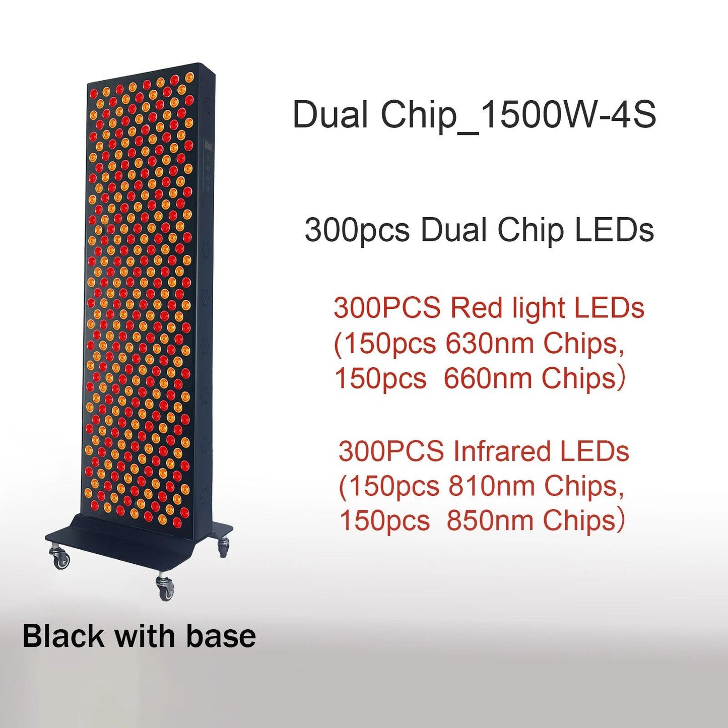 Dual Chip Red Light Therapy Panel Lamp for Face and Body