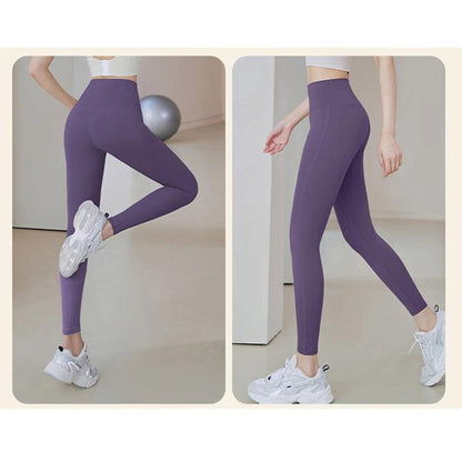 Ribbed Yoga Pants High Waisted Gym Eggings Tummy Control